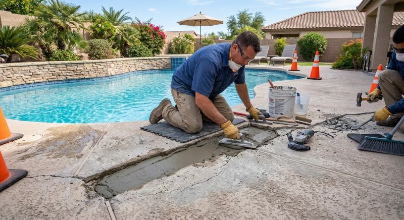 Pool Deck Pouring